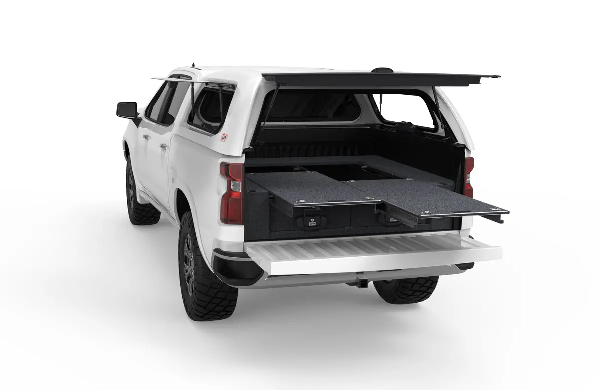 Chevrolet Silverado 1500 (2020-2027) 4Wd Interiors Dual Roller Floor Drawers 1