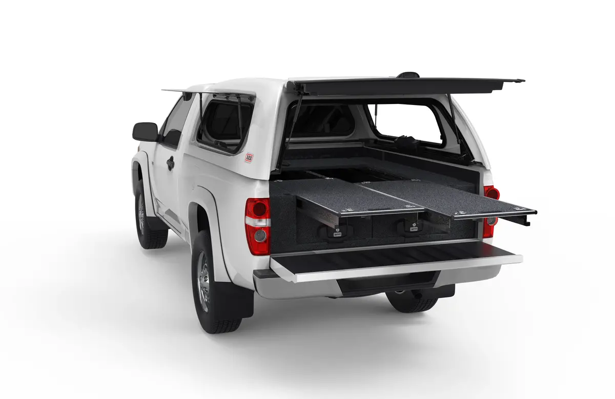 Holden Colorado (2002-2012) 4Wd Interiors Dual Roller Floor Drawers Single Cab 1