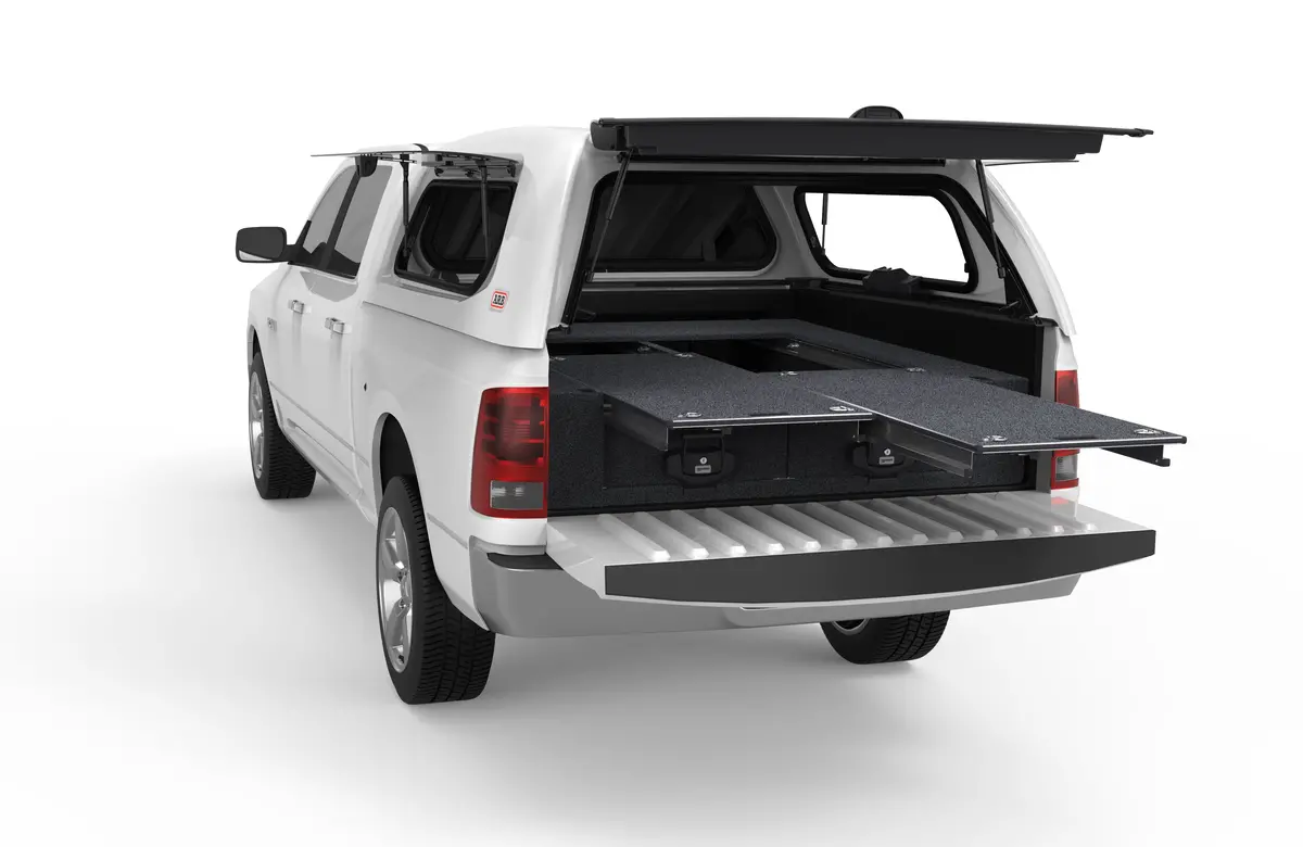 Ram 1500 (2018-2023) Ds 4Wd Interiors Dual Roller Floor Drawers Express Quad Cab 1