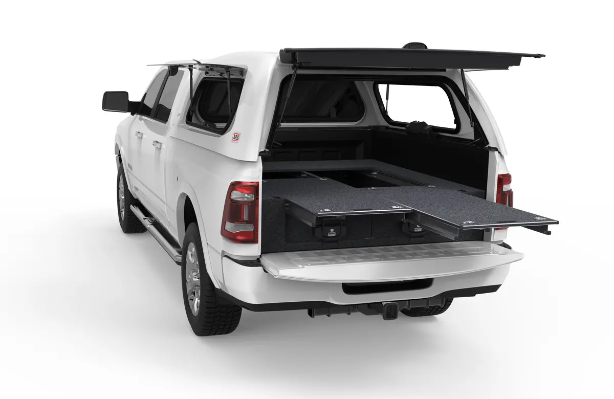 Ram 2500 (2020-2027) 4Wd Interiors Dual Roller Floor Drawers Express Quad Cab 1