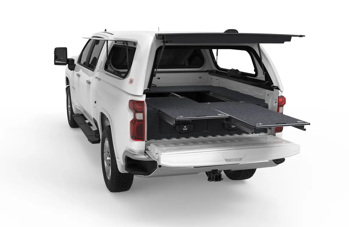 Chevrolet Silverado 2500 (2020-2027) 4Wd Interiors Dual Roller Floor Drawers 1
