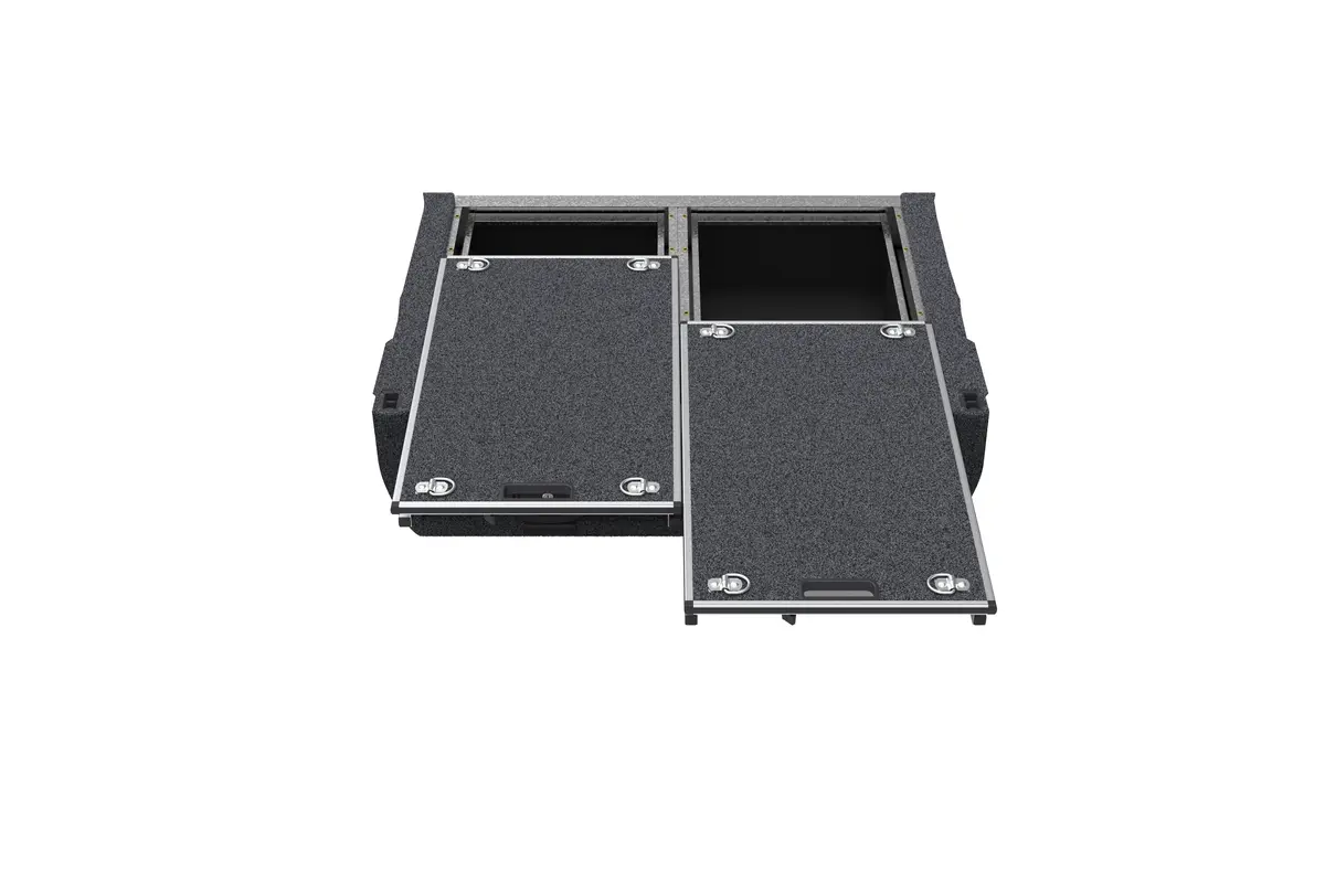 Isuzu Mu-X (2021-2027) 4Wd Interiors Dual Roller Floor Drawers 2
