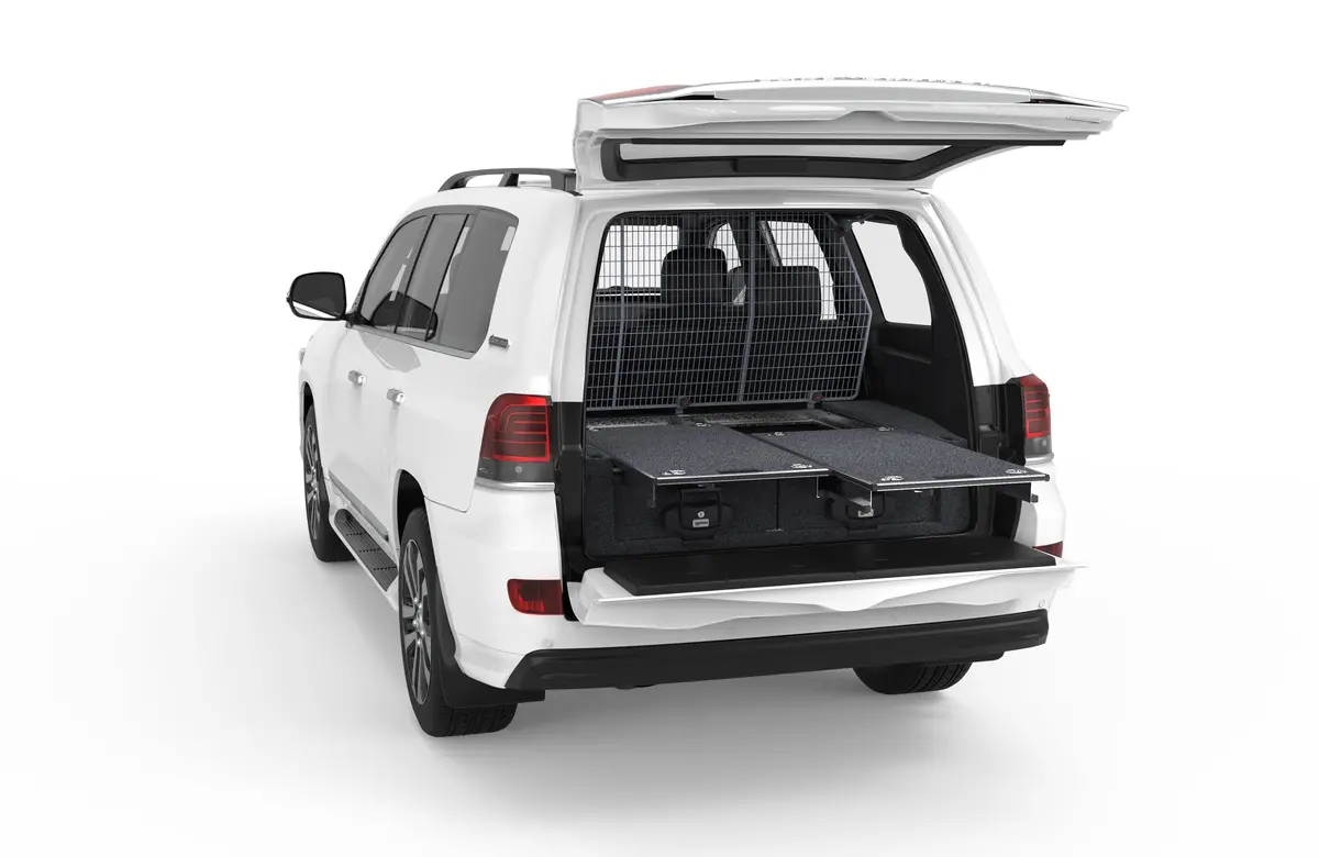 Toyota Landcruiser 200 Series (2007-2021) Vx 4Wd Interiors Dual Roller Floor Drawers 1