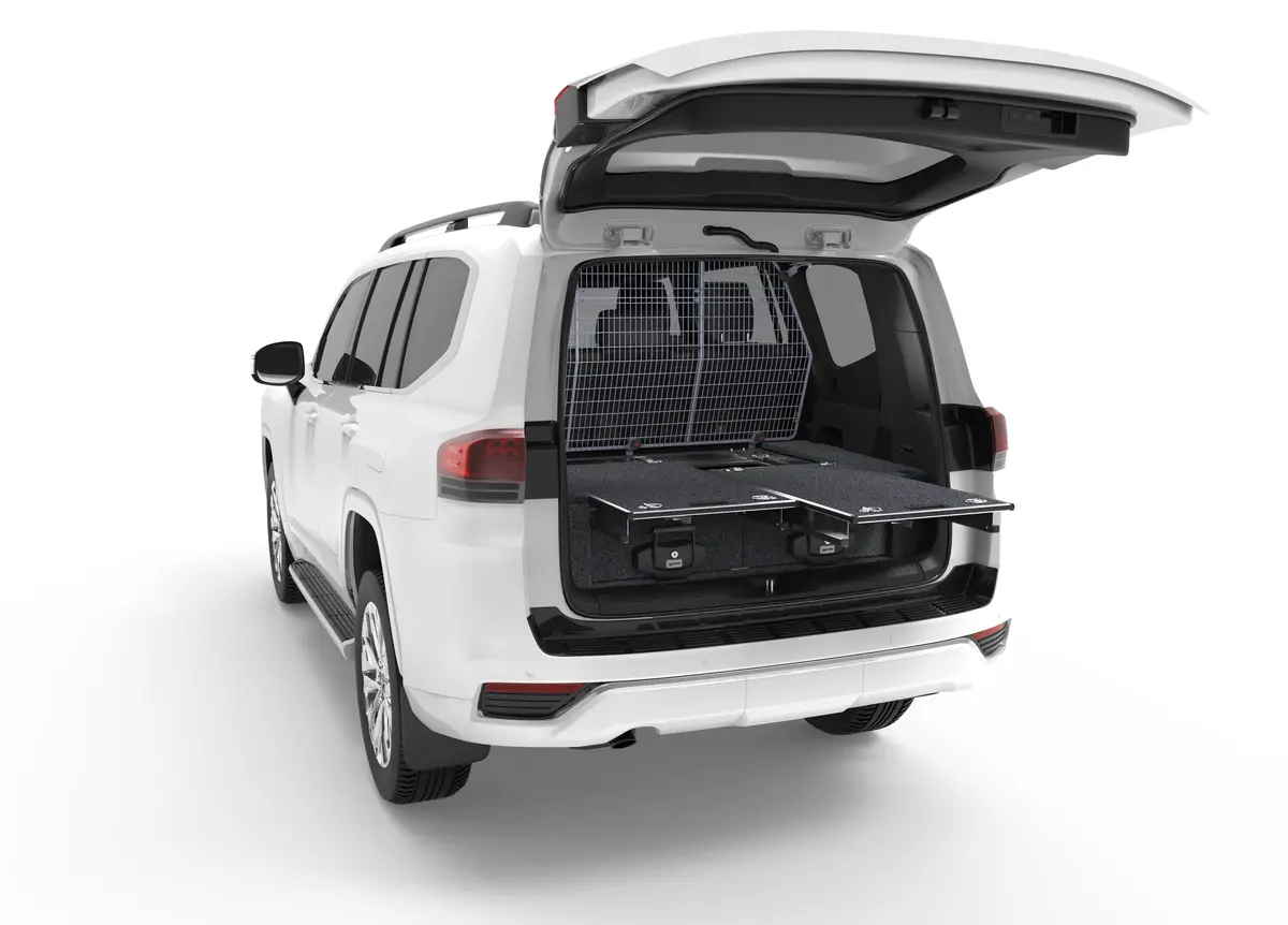 Toyota Landcruiser 300 Series (2021-2025) 5 Seat 4Wd Interiors Dual Roller Floor Drawers 1