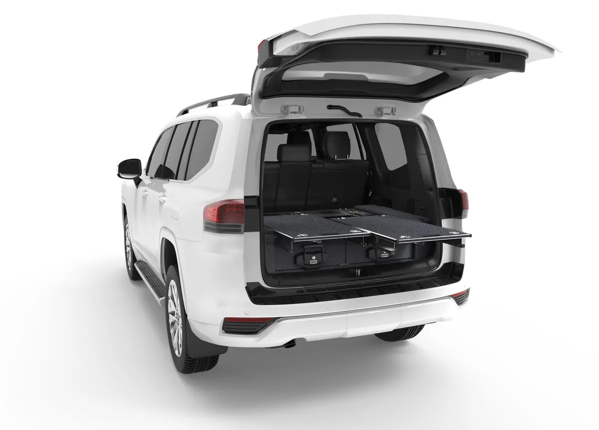 Toyota Landcruiser 300 Series (2021-2025) 7 Seat 4Wd Interiors Dual Roller Floor Drawers 1