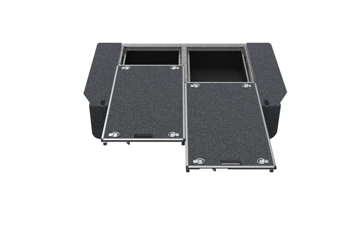 Toyota Landcruiser 80 Series (1995-1998) Standard 4Wd Interiors Dual Roller Floor Drawers 2