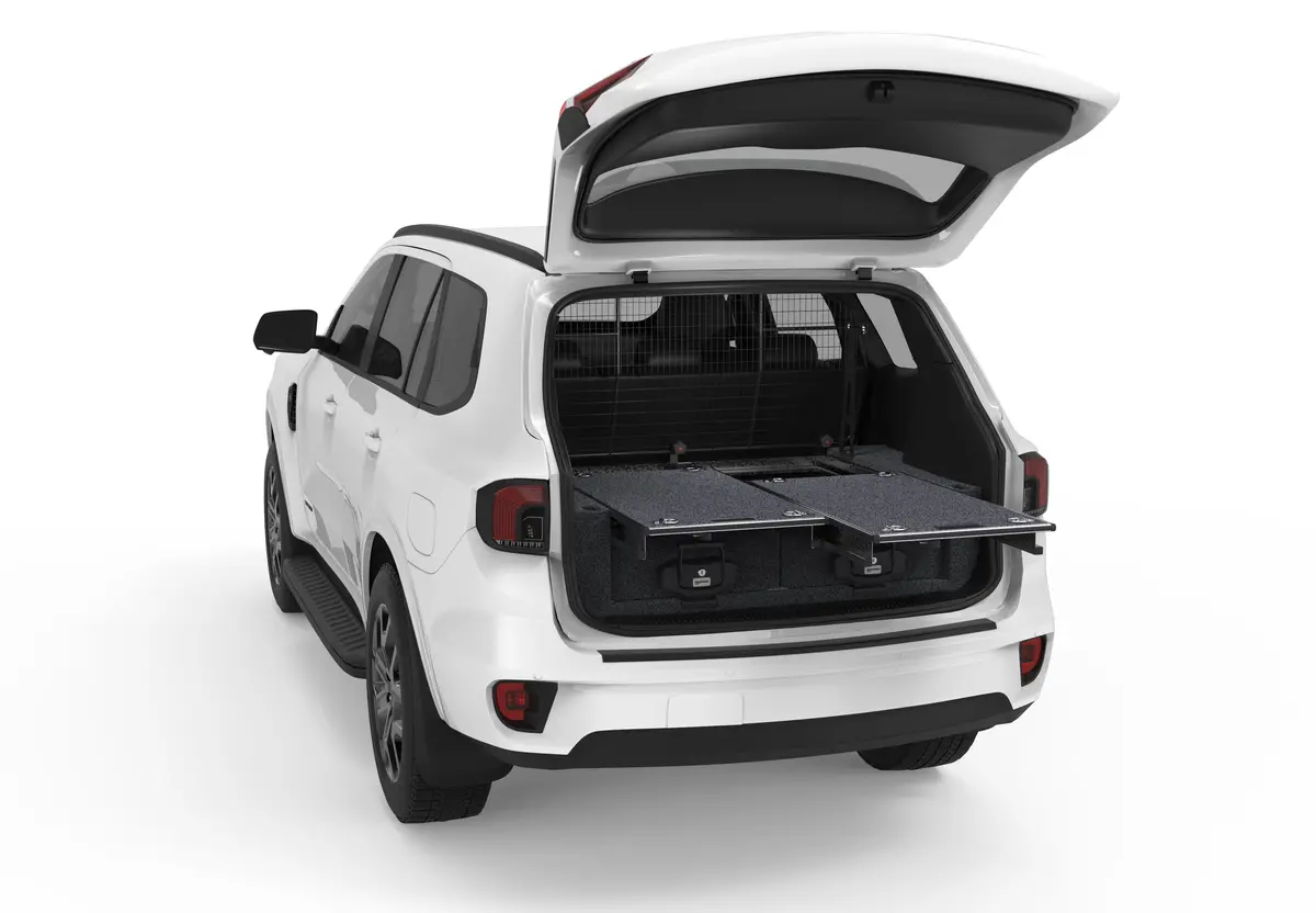 Ford Everest (2022-2027) 4Wd Interiors Dual Roller Floor Drawers 1