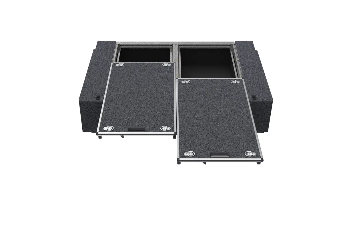 Nissan Patrol (1988-1997) Gq Swb & 4Wd Interiors Dual Roller Floor Drawers Wagon 2