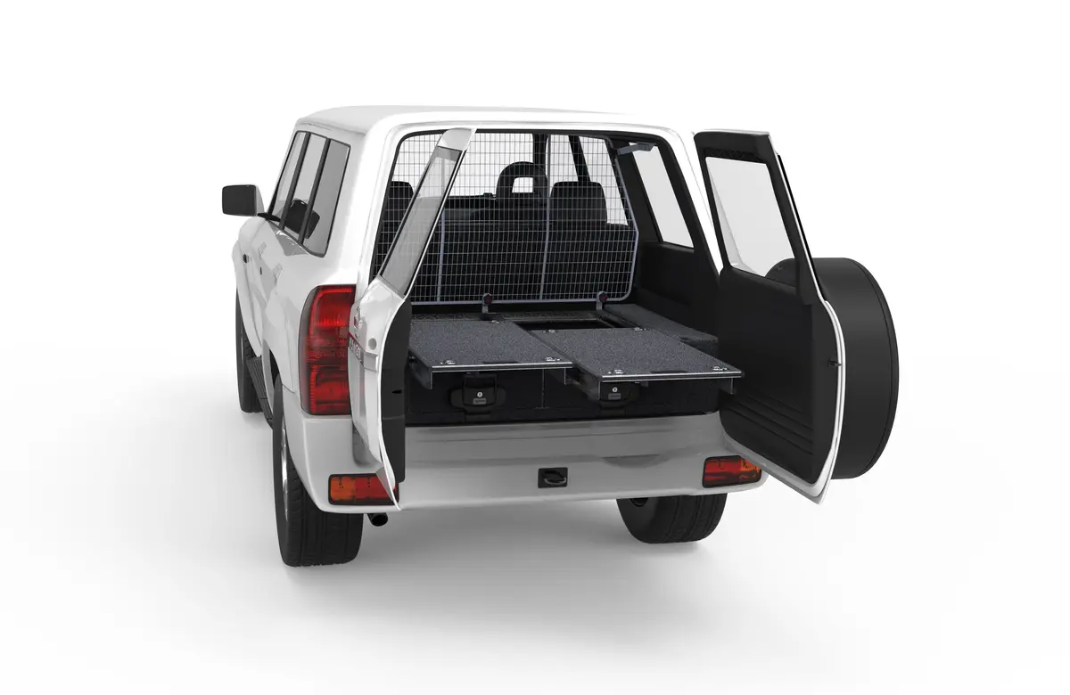 Nissan Patrol (1997-2016) Gu Wagon Without Rear Air Con 4Wd Interiors Dual Roller Floor Drawers Wagon 1