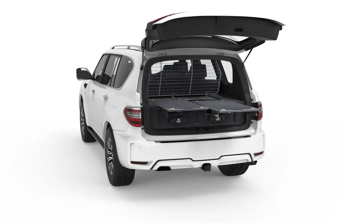 Nissan Patrol (2011-2027) Y62 4Wd Interiors Dual Roller Floor Drawers Wagon 1