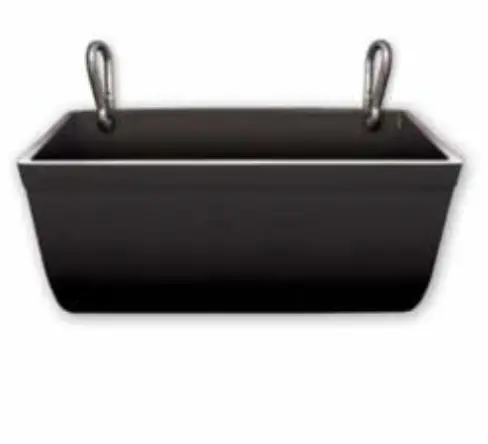 Maxi-Lift: Black Small Fence Feeder 3.5Qt 1