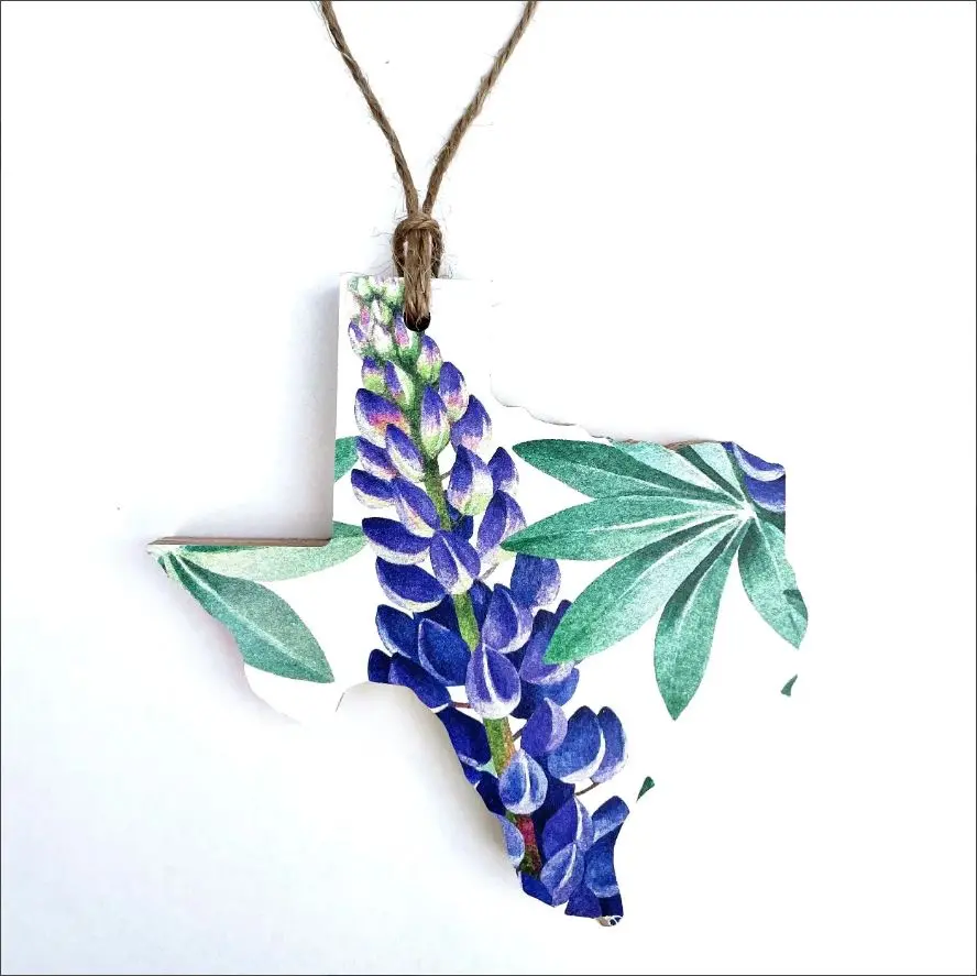 Bluebonnet Texas Ornament 1