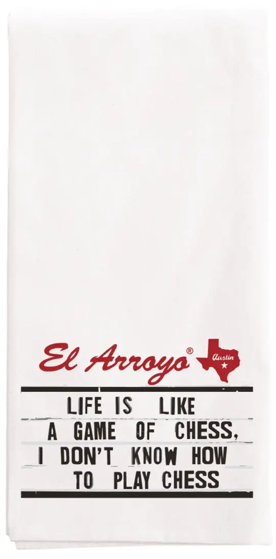El Arroyo Tea Towel - Chess 1