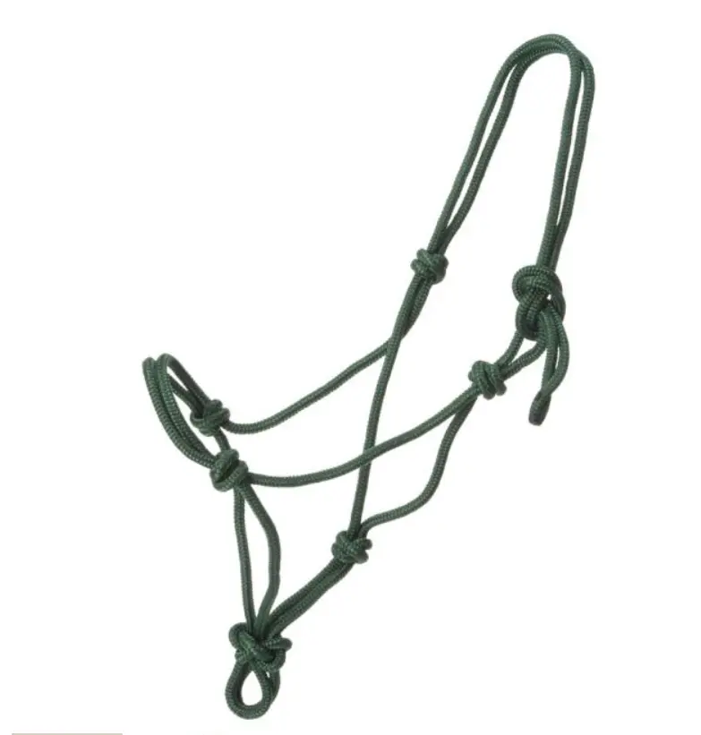 Tough1 Miniature Poly Rope Halter - Hunter Green - Medium 1