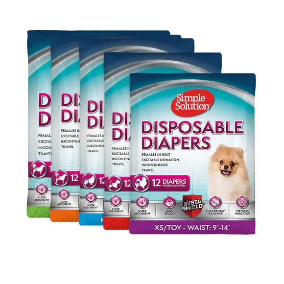 Simple Solution Disposable Diapers For Dogs 1