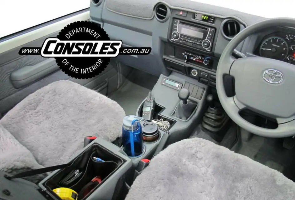 Toyota Landcruiser (2009-2022) 78 Series Troop Carrier Full Length Floor Console - Design 2 - Department Of Interior 1