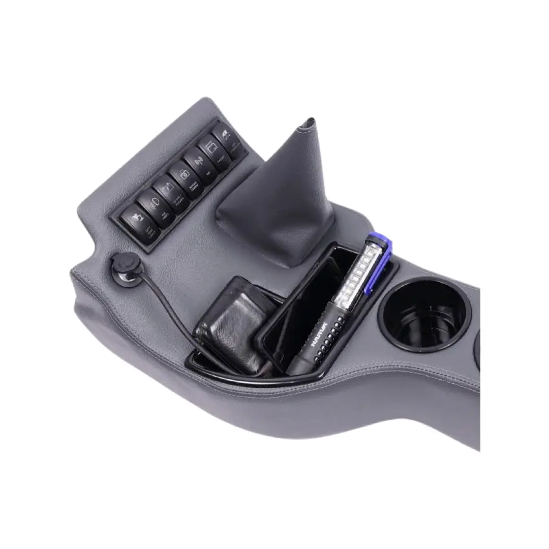 Toyota Landcruiser (2012-2021) 79 Series Dual Cab Full Length Floor Console - Design 6 - Department Of Interior 1