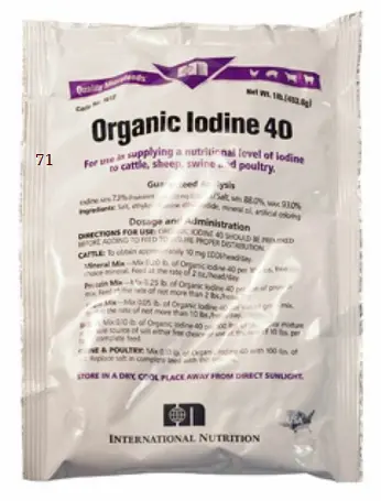 International Nutrition: Organic Iodide-40 Gr 1Lb 1