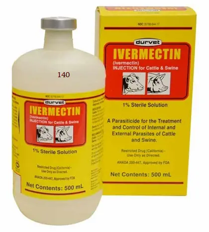 Ivermectin Inj. 1% 500Ml (Durvet) 1