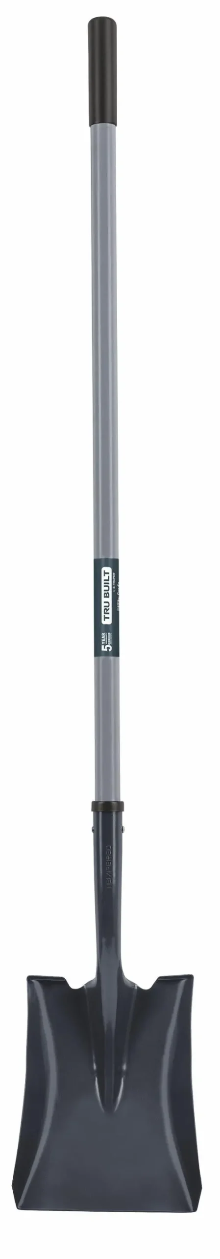 Tru Built Long Fiberglass Handle Square Point Shovel, 16 Gauge - 47" 1