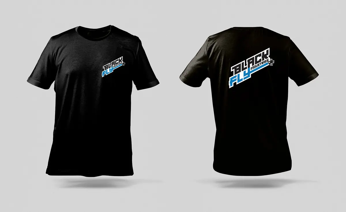 Black Fly Industries 2020 Logo T Shirt 1