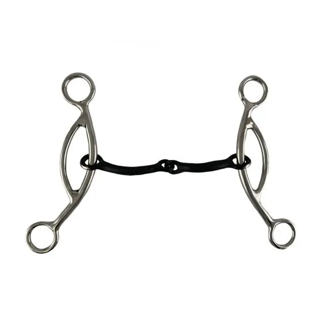 Showman 5" Stainless Steel Sweet Iron Broken Mouth With Sliding Gag 1