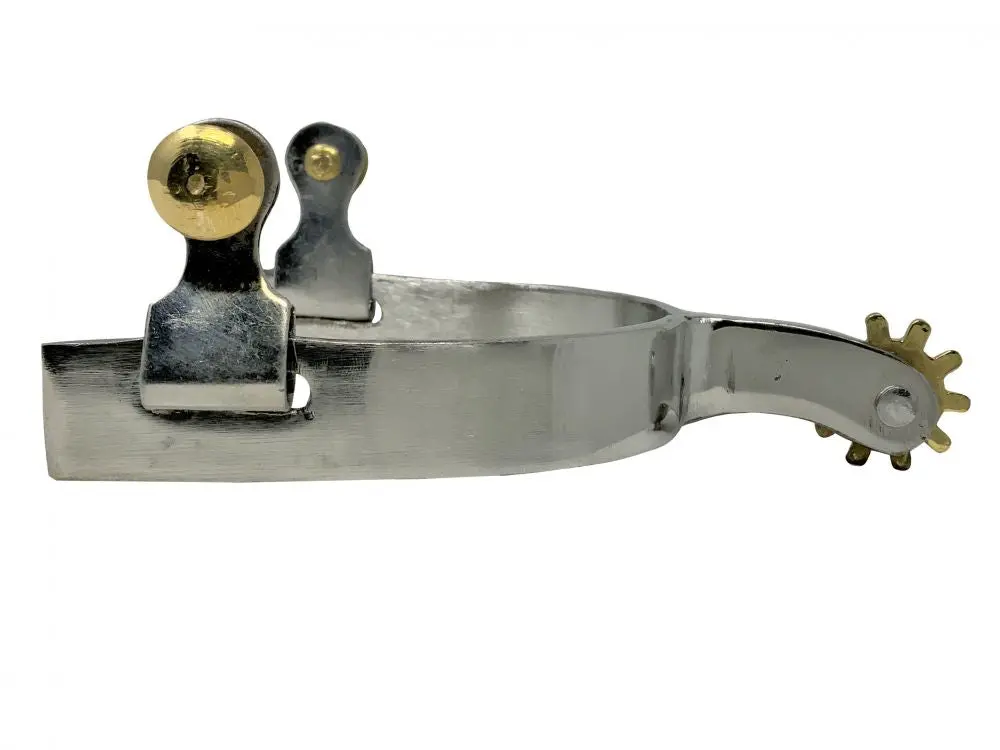 Showman ® Youth Size Chrome Plated Western Spurs. 1