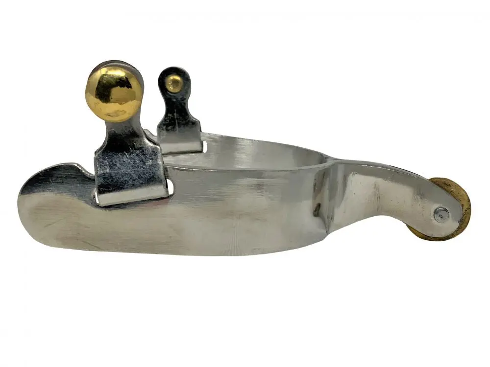 Showman ® Western Stainless Steel Mens Size Spurs. 1