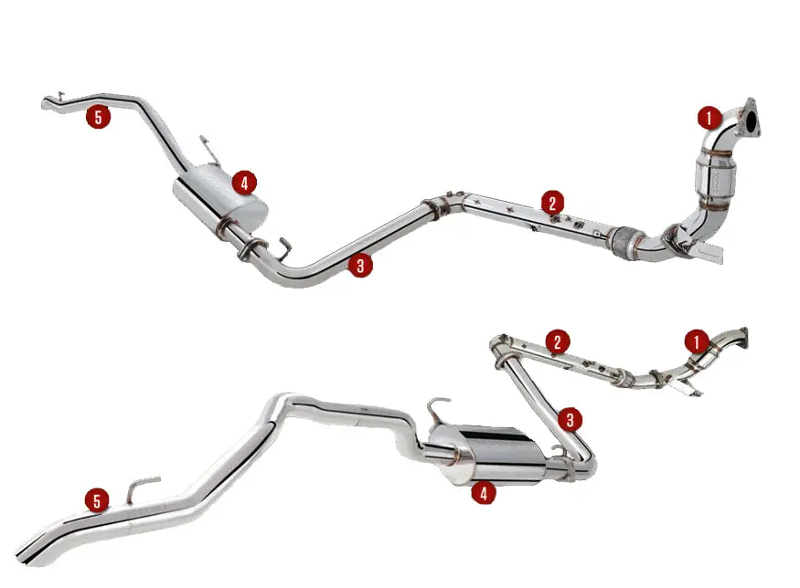 Xforce 4X4 Exhaust System For Nissan Pathfinder (07/2005 - 12/2013) 1