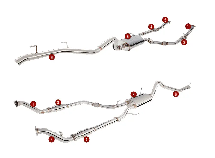 Xforce 4X4 Exhaust System For Toyota Landcruiser (09/2007 - 09/2015) 1