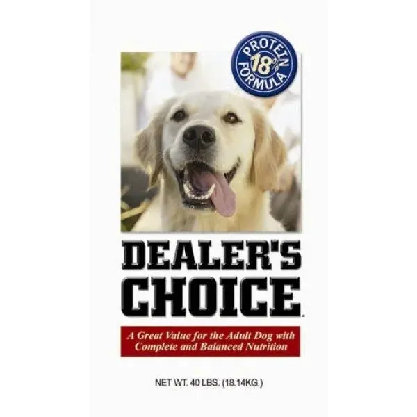 Dealers Choice 18% Adult Dry Dog Food 40Lbs 1