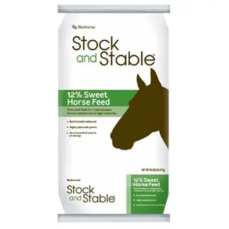 Stock And Stable Green 12% Sweet Horse Feed 1
