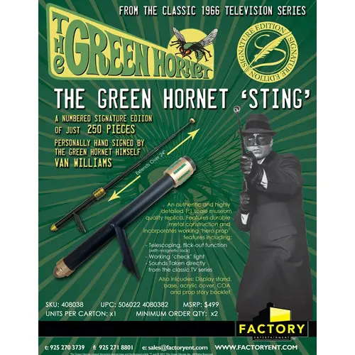 Green Hornet: Sting Signature Edition Prop Replica 1