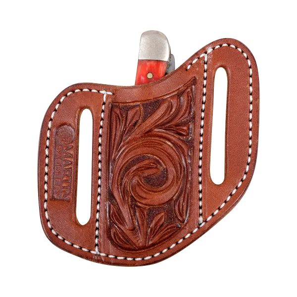 Knife Scabbord Angled Folding Knife Floral 1
