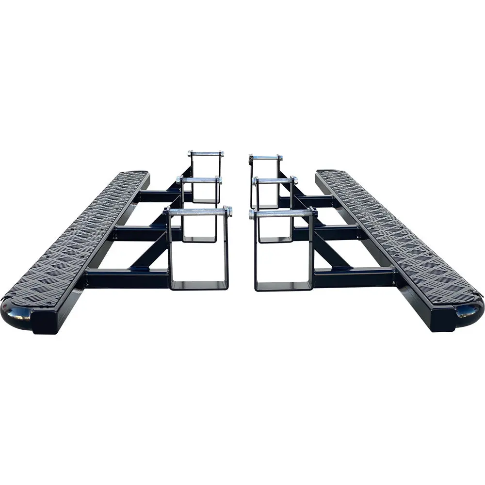 Toyota Fortuner (2005-2025) (Flat) Phat Bars Rock Sliders/Side Steps – Powdercoated 1