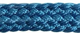 Flat Braid Halther W/9' Lead Blue 1