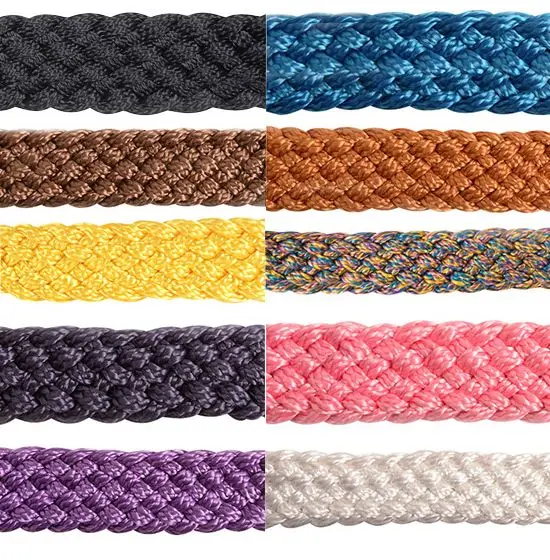Flat Braid Halther W/9' Lead Pink 1