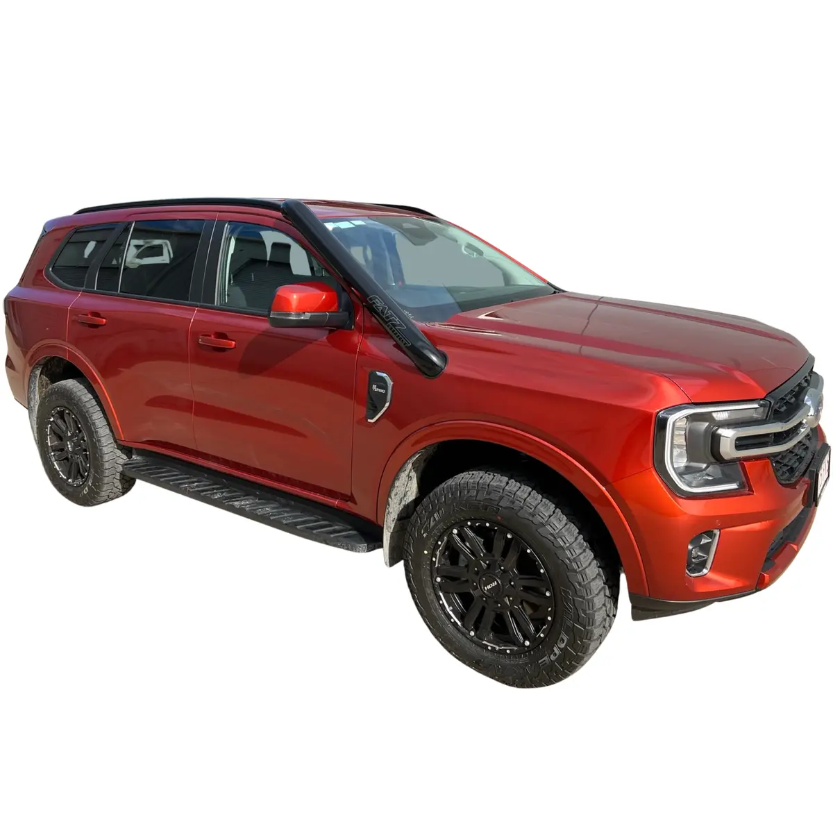 Ford Everest (2022-2025) Next Gen Fatz Fabrication 4" Stainless Short Entry Snorkel 1