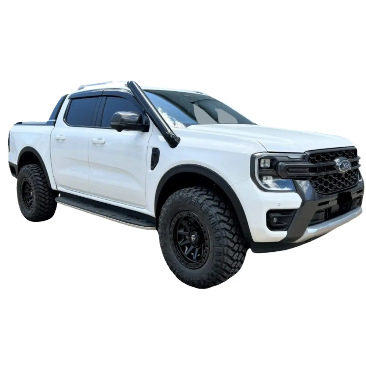Ford Ranger (2022-2025) Ra Next Gen Fatz Fabrication 4" Stainless Short Entry Snorkel 1