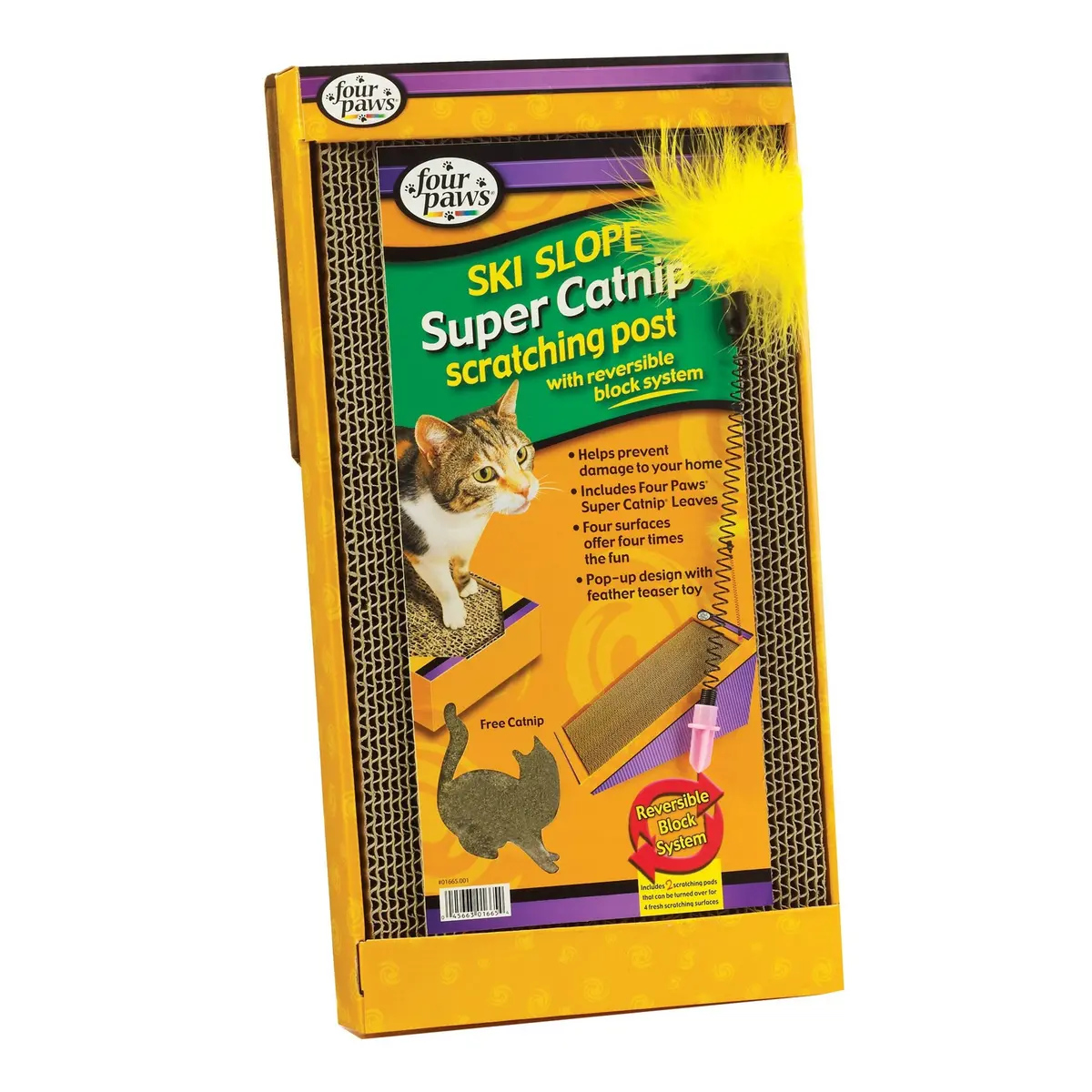 Four Paws Ski Slope Cat Scratching Post - Clearance 1