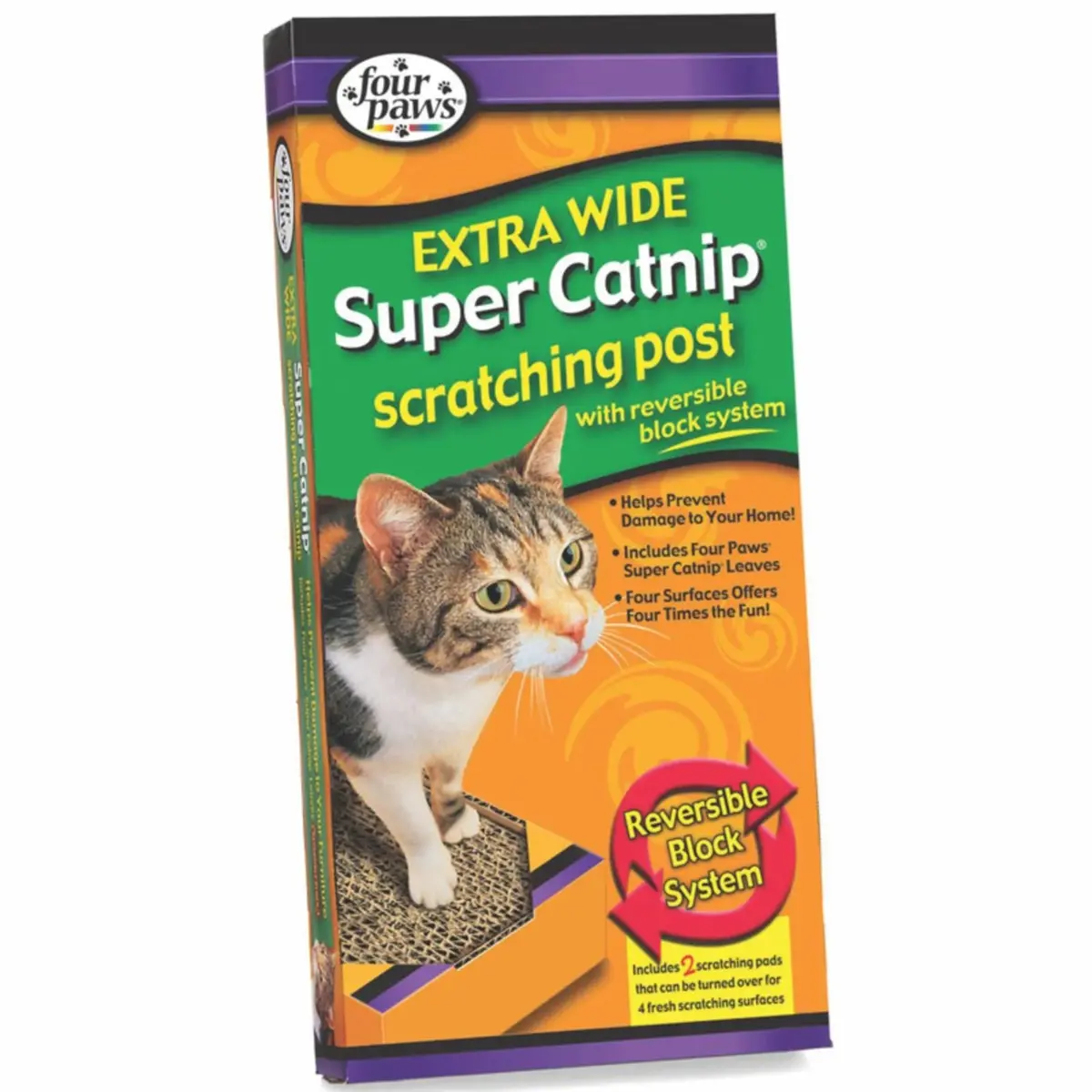 Four Paws Super Catnip Extra Wide Scratching Post - Clearance 1