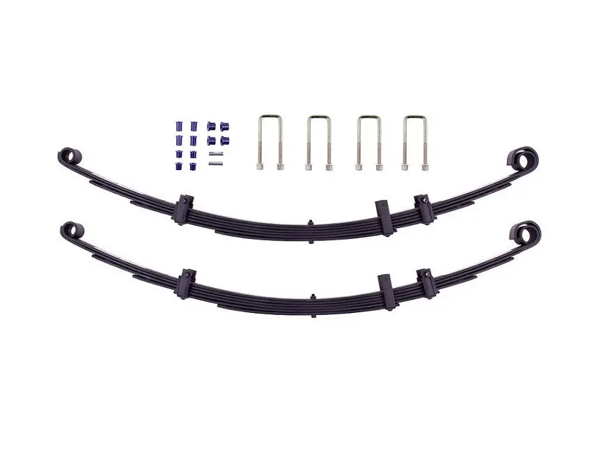 Toyota Landcruiser 60 Series (1980-1985)  Tough Dog Leaf Springs (Pair)  Includes Bush Kit And U-Bolts To Suit 1