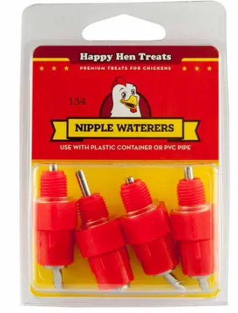 Happy Hen Treats: Nipple Waterer 4-Pack 1