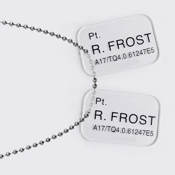 Aliens: Private Frost Colonial Marines Marines Dog Tags 1