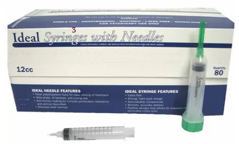 12Cc Syringe With Needle 18G X 1 1