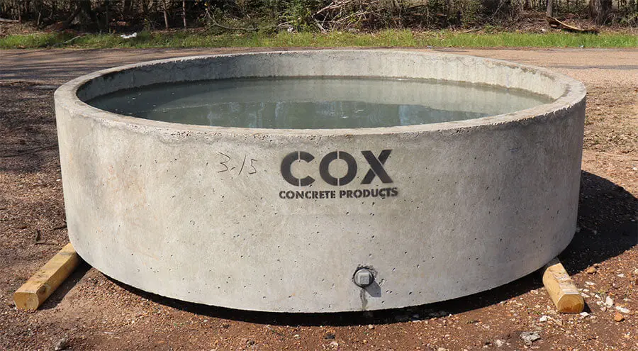 Cox 550 Gallon Concrete Water Trough Round 1