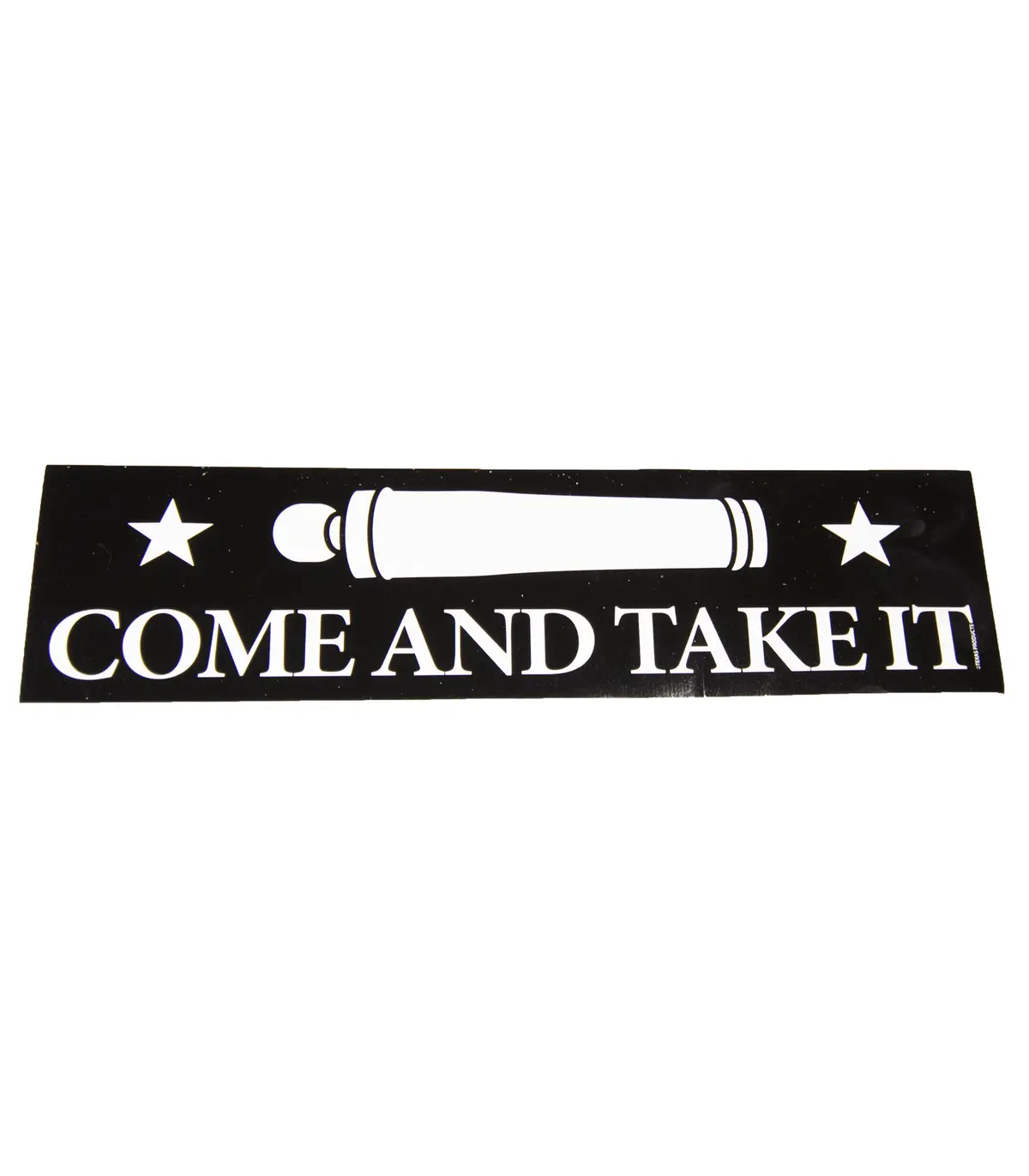 Come And Take It Bumper Sticker - Black 1