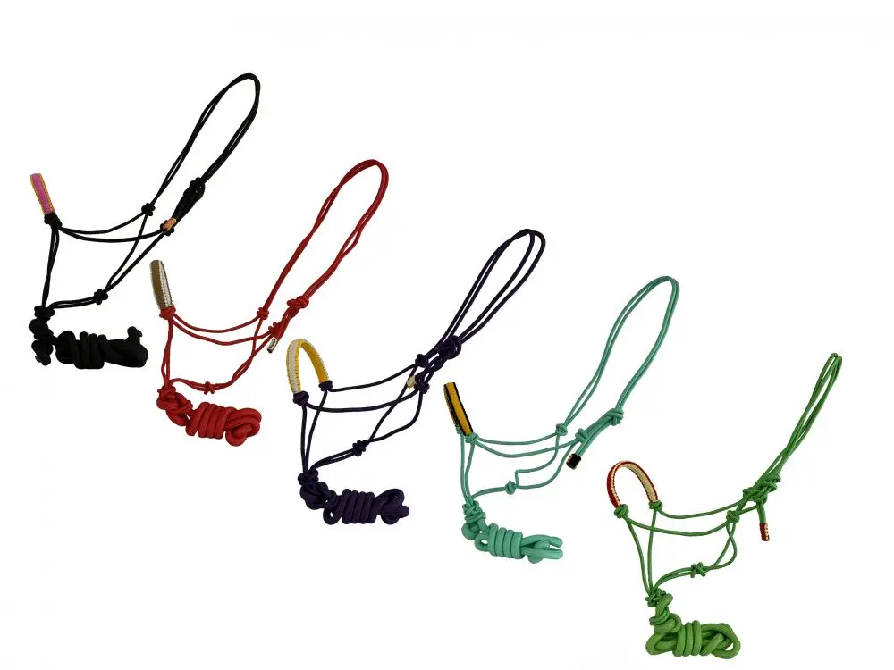 Horse Size Cowboy Knot Halter With Matching Removeable Lead. 1
