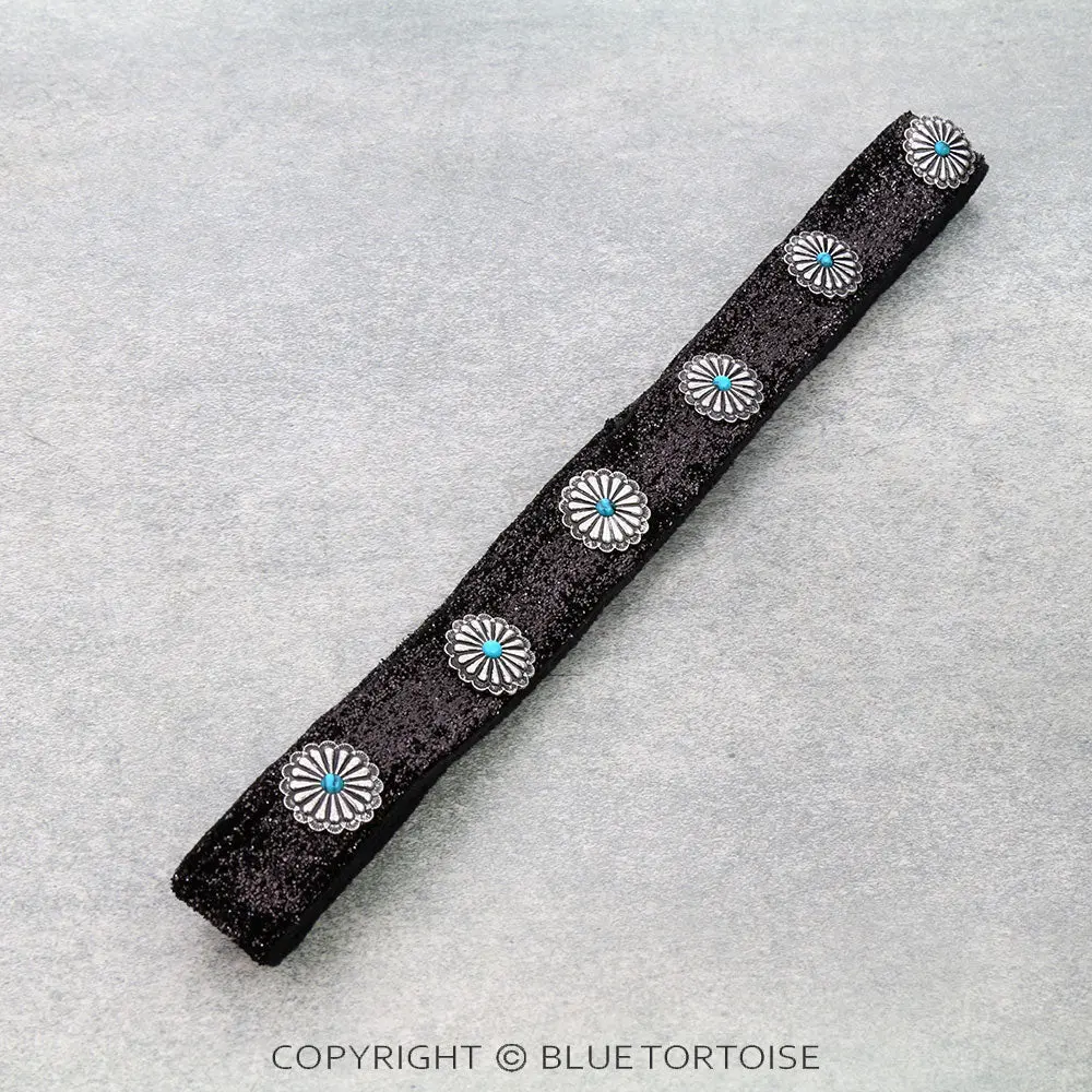 Western Concho Glitter Hat Band 1