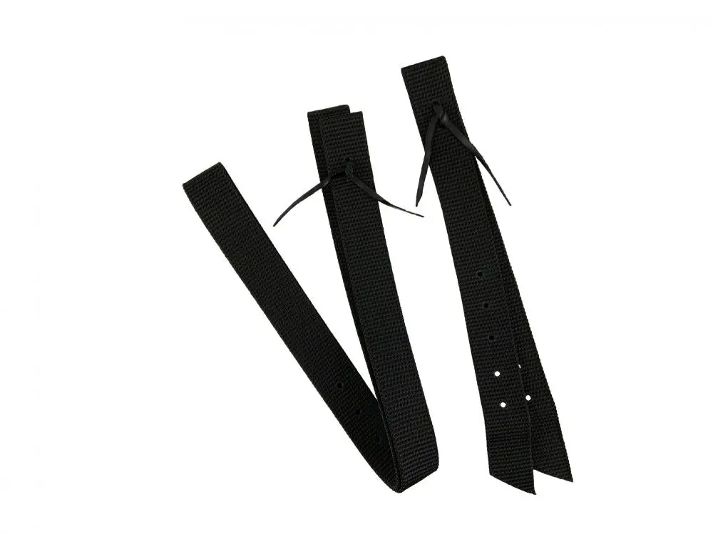 Black- Showman- Premium Quality Nylon Off Billet And Tie Strap. 1